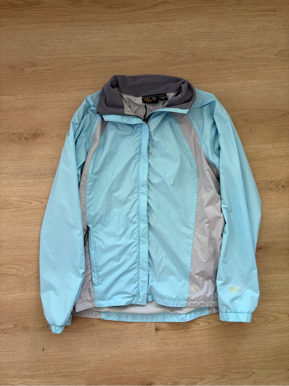 Light Blue and Gray Women's Mountain Hardweaf Jacket